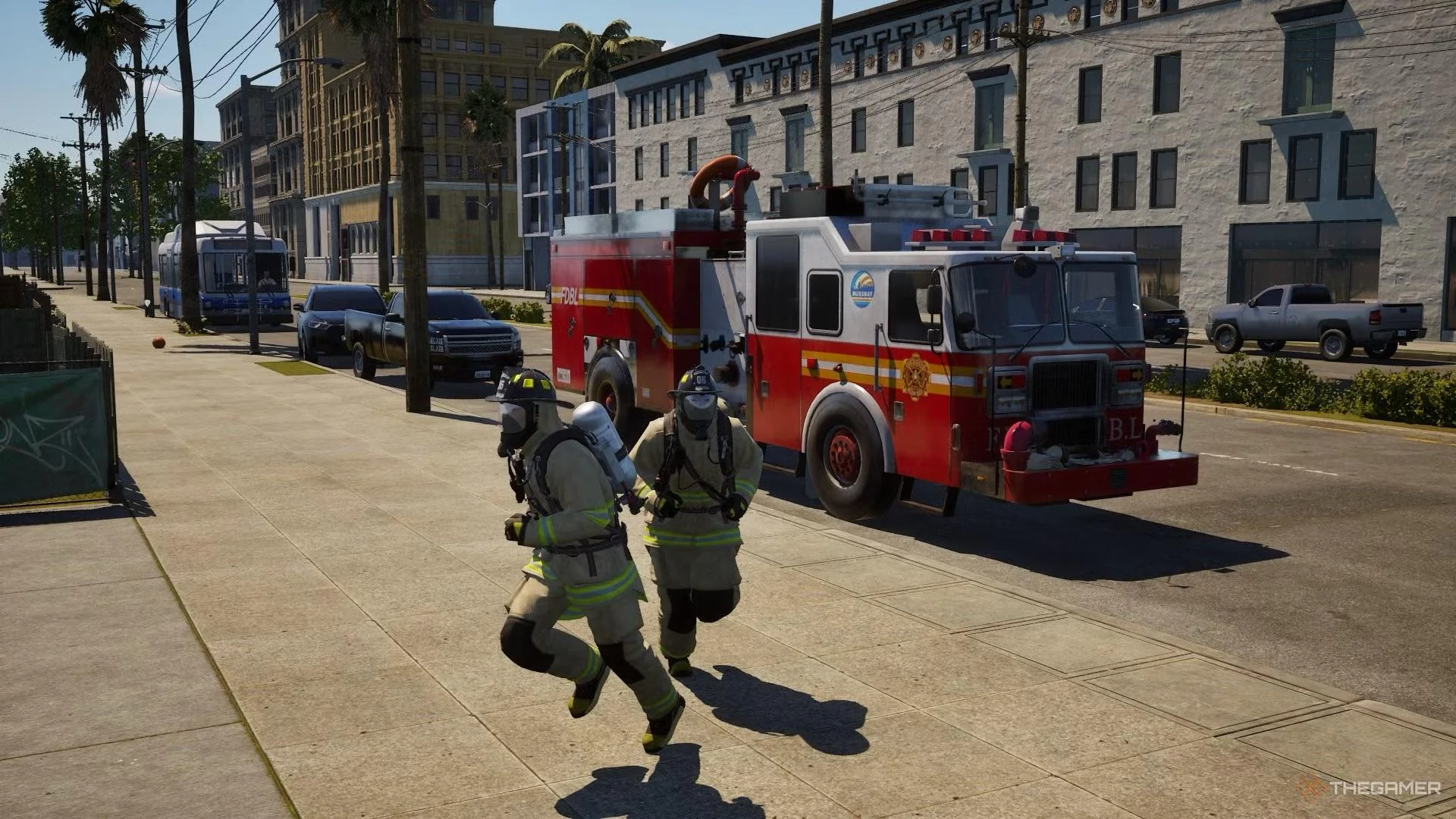 Comic-book style firefighters picture 2 of 2