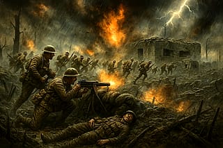 Battle of Passchendaele, assault, 1917'