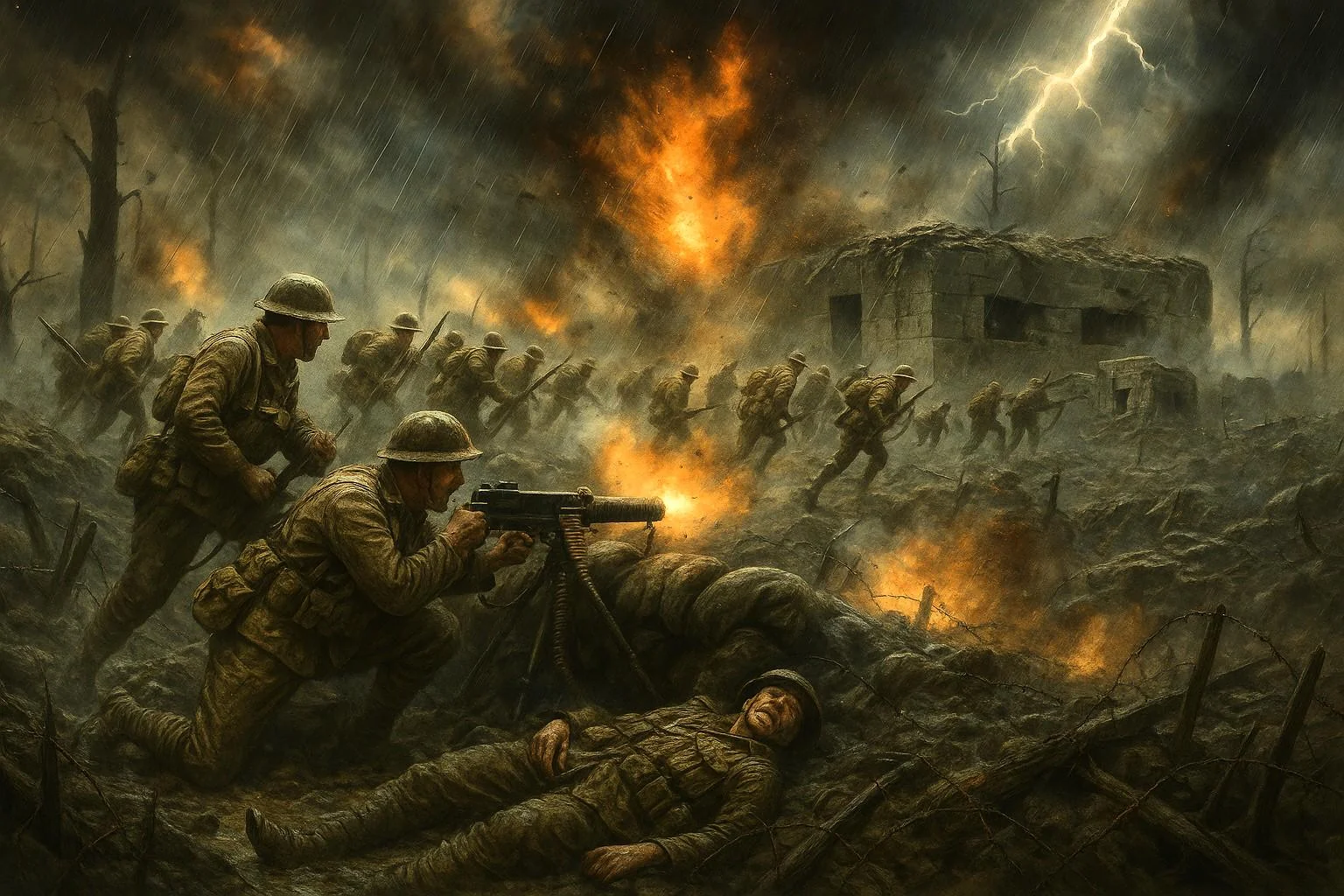 Battle of Passchendaele, assault, 1917 picture 1 of 1