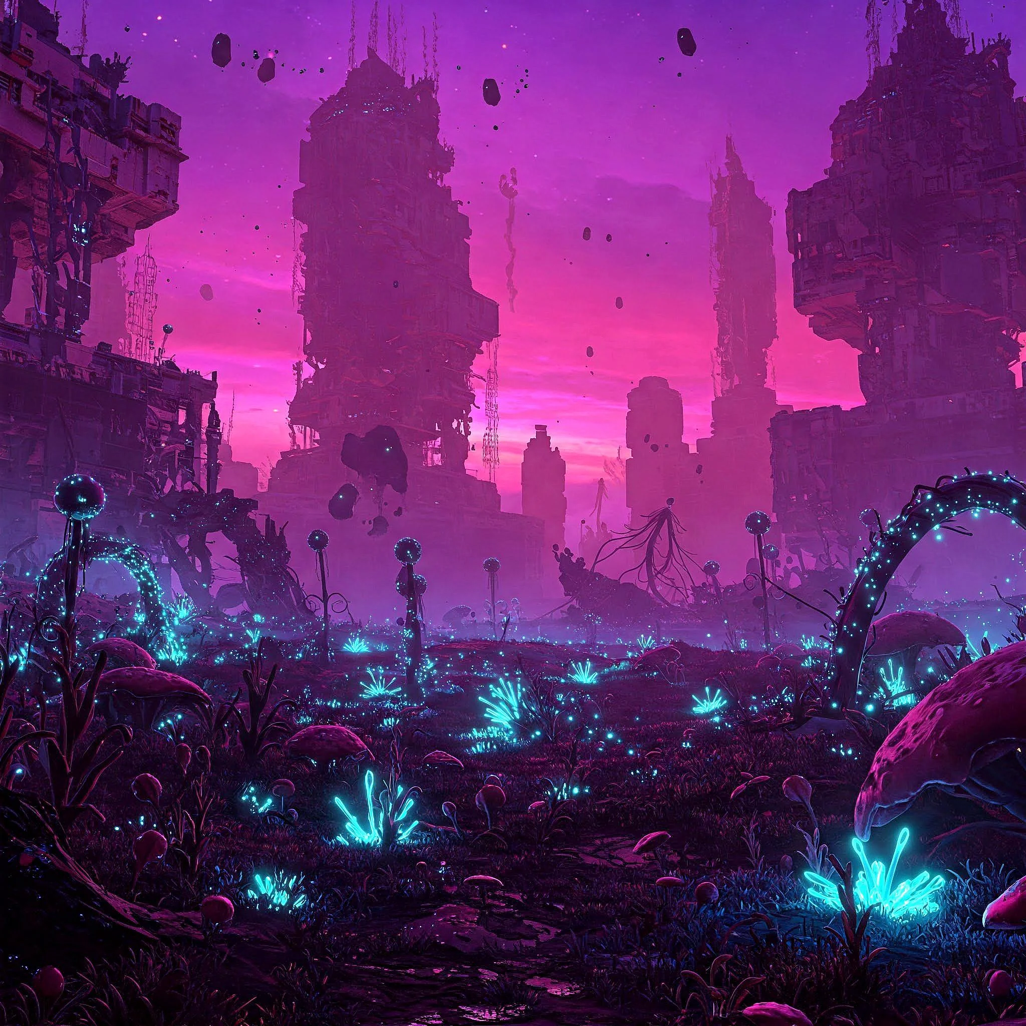 Plants in a post-apocalyptic world. picture 2 of 4