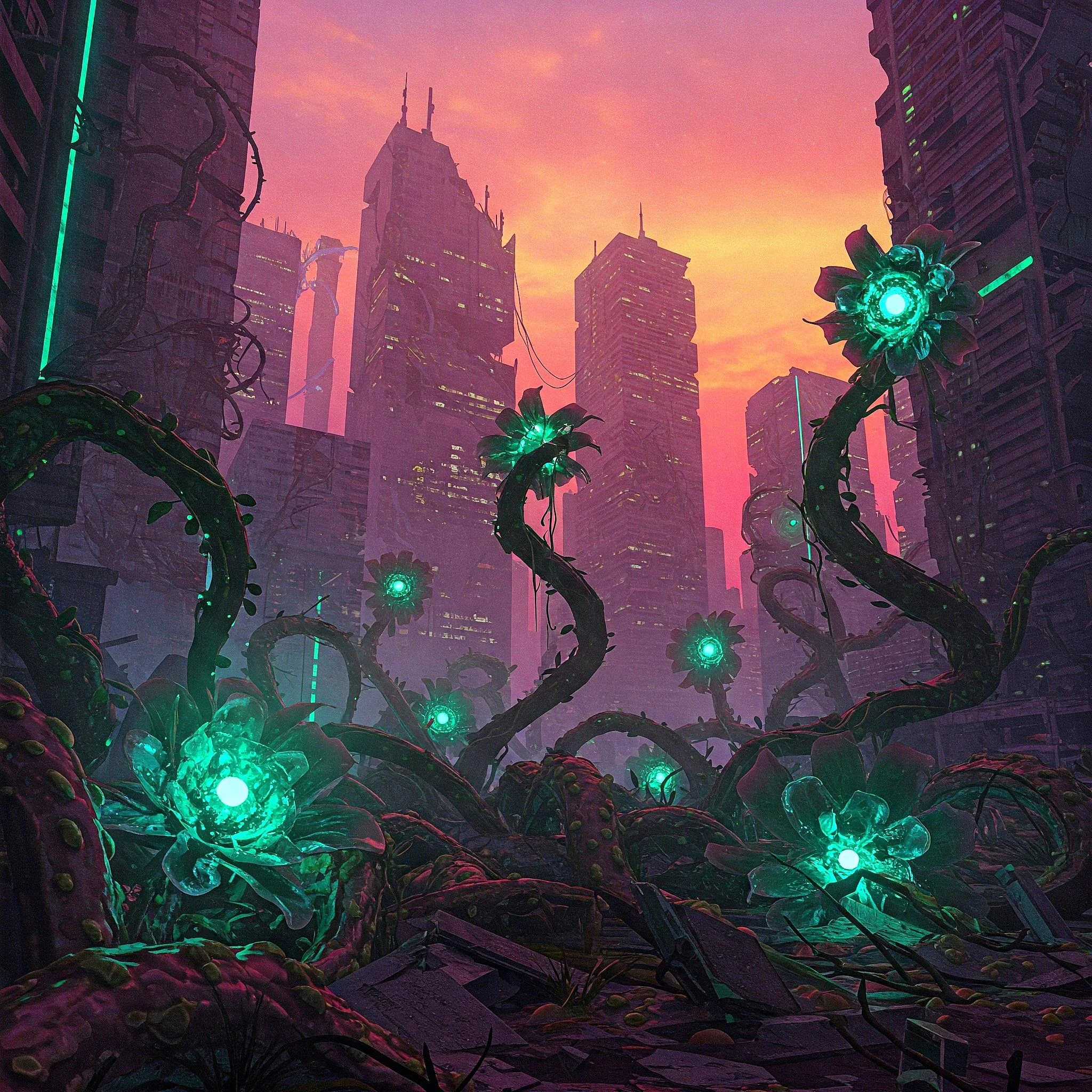 Plants in a post-apocalyptic world. picture 3 of 4