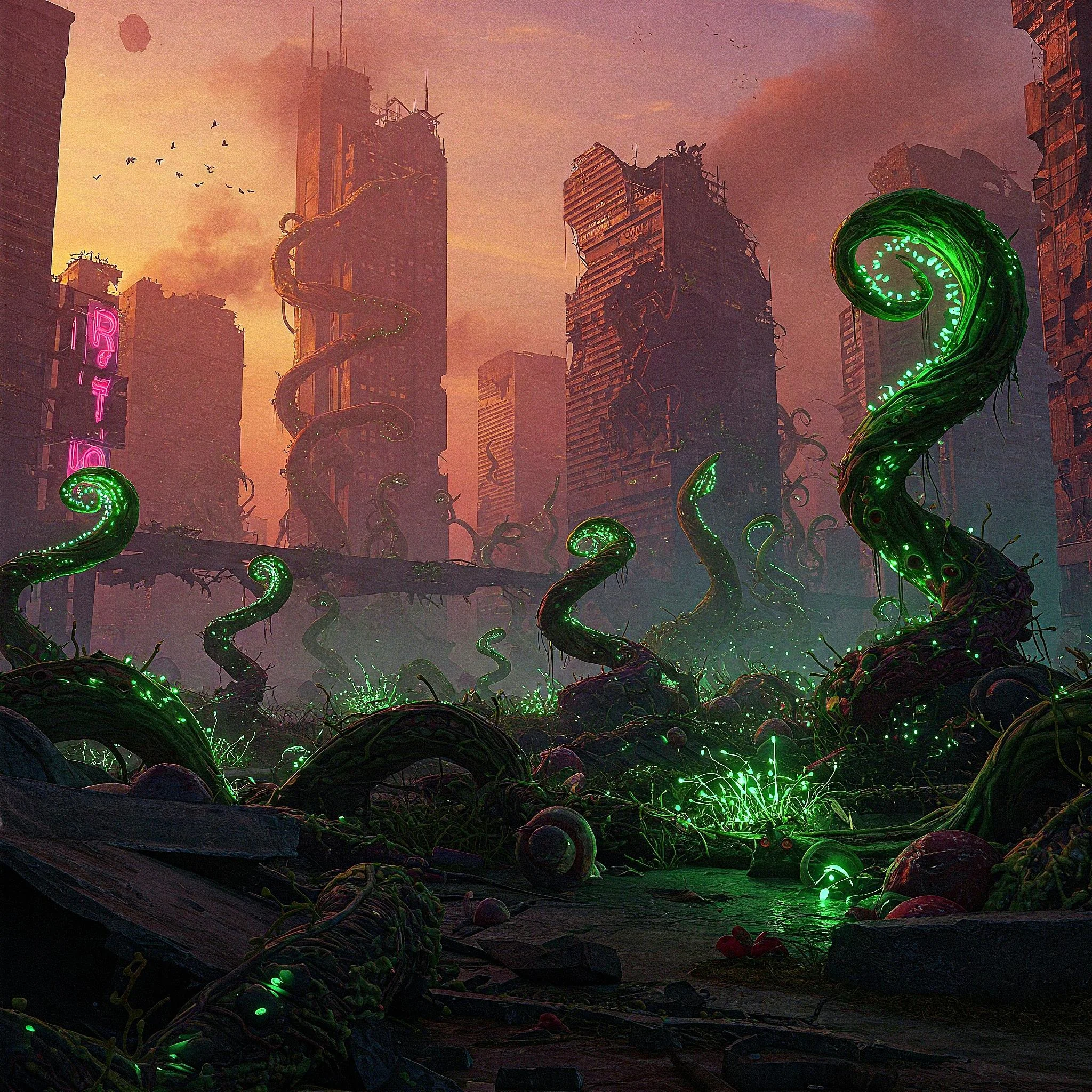 Plants in a post-apocalyptic world. picture 4 of 4