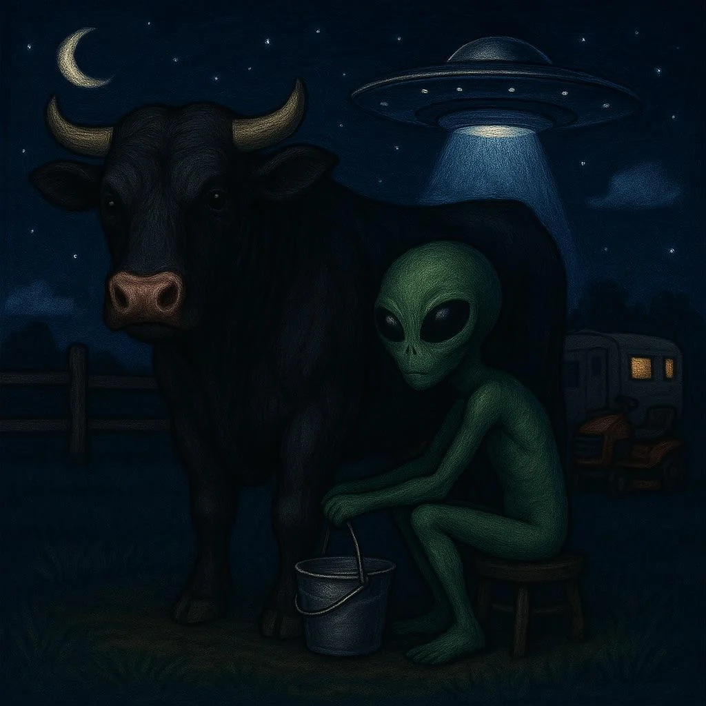 Alien just trying to do chores picture 1 of 1