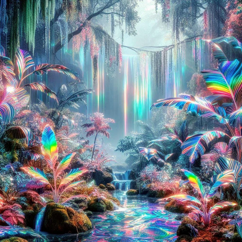 Iridescent lenticular effect rainforests picture 1 of 3