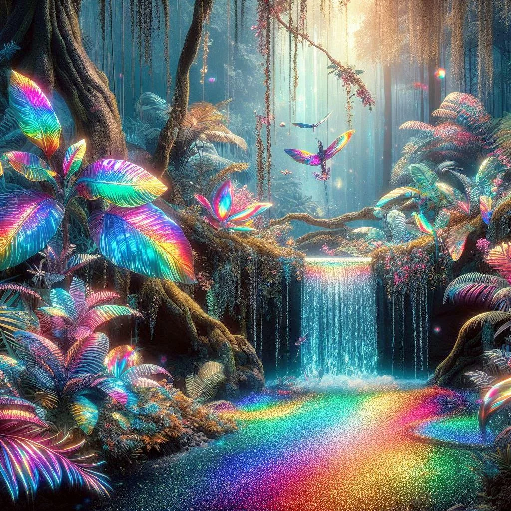 Iridescent lenticular effect rainforests picture 2 of 3