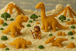 Dino nuggies origin story'