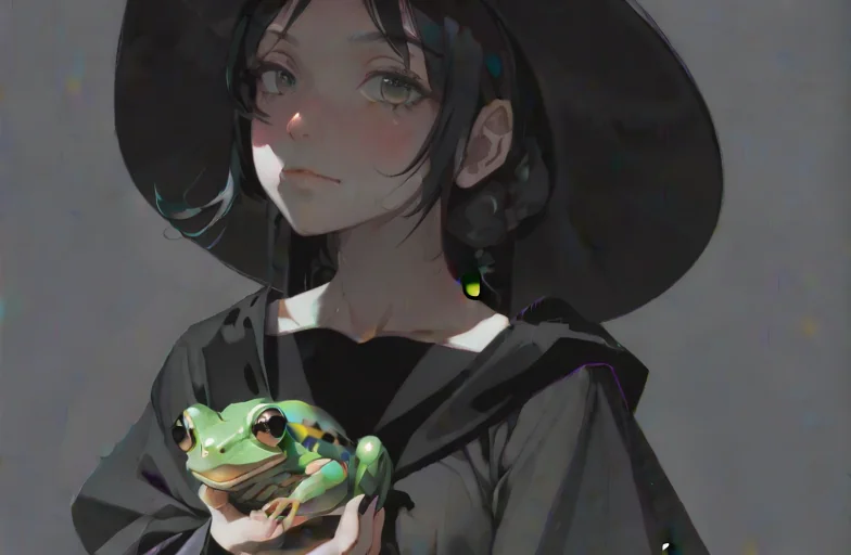 A witch and her familiar picture 1 of 1