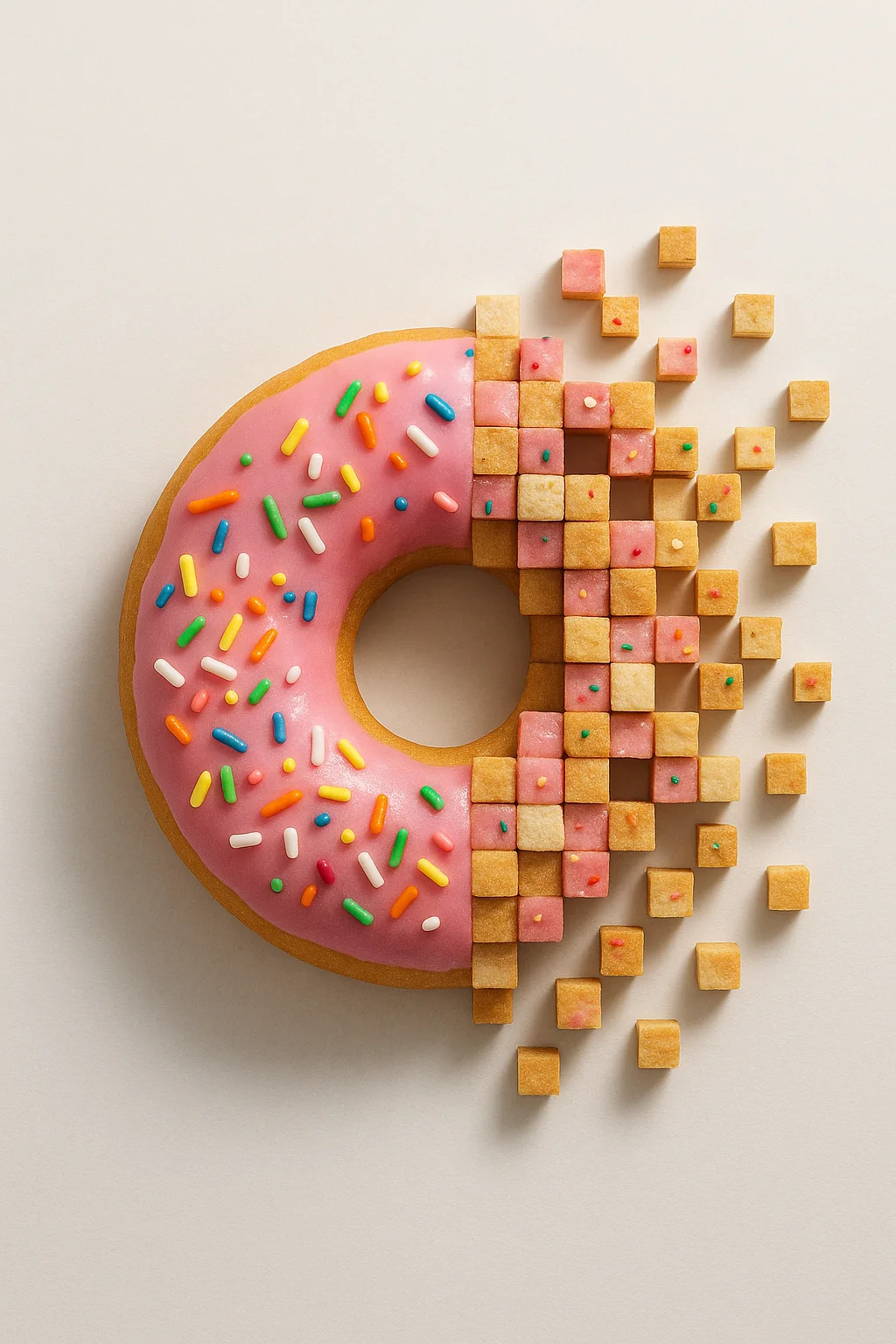 I Have a Sweet Tooth: Are the Best Donuts the Glazed Glitch That Turns into Pixels picture 1 of 1