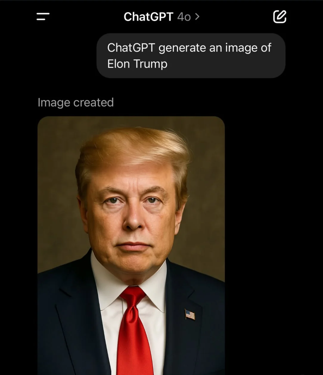 New face of Trump revealed by Tesla OS picture 1 of 1