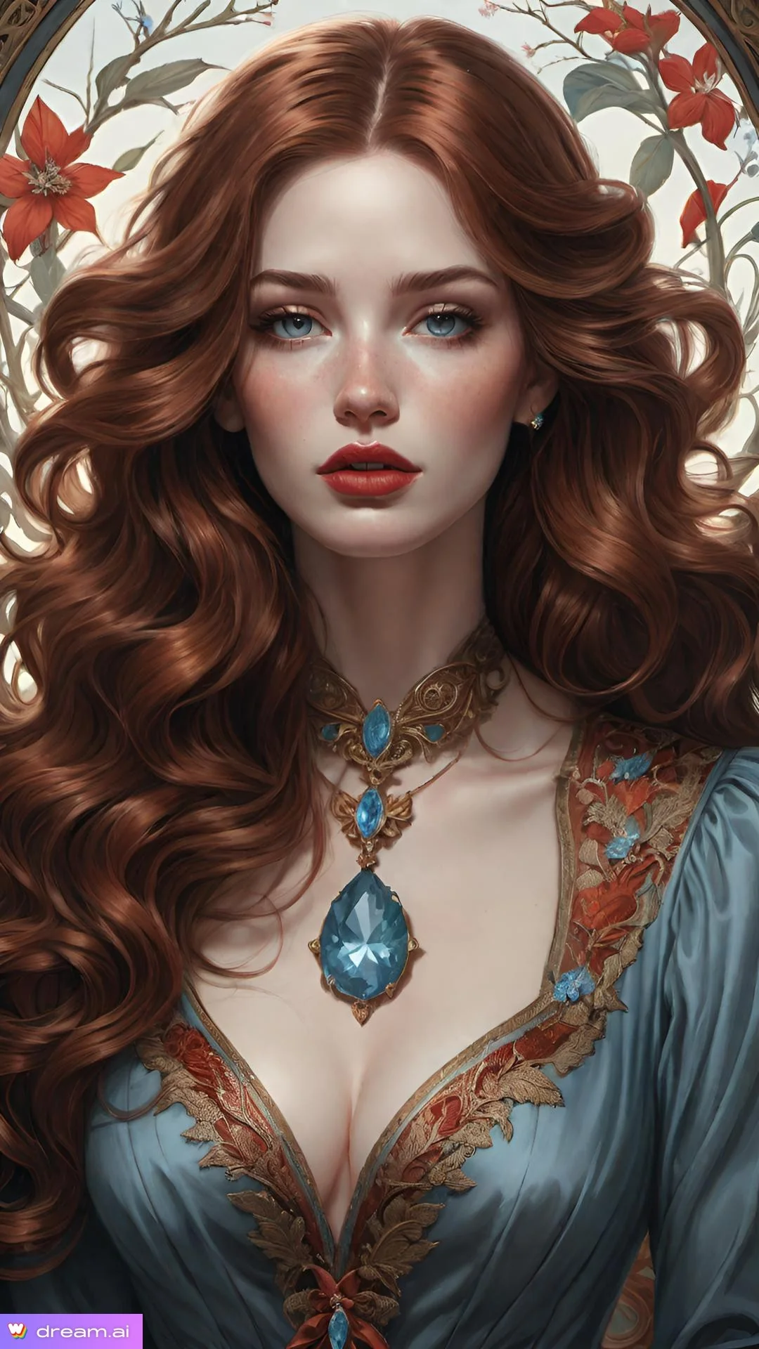 Girl with a light blue dress picture 4 of 9