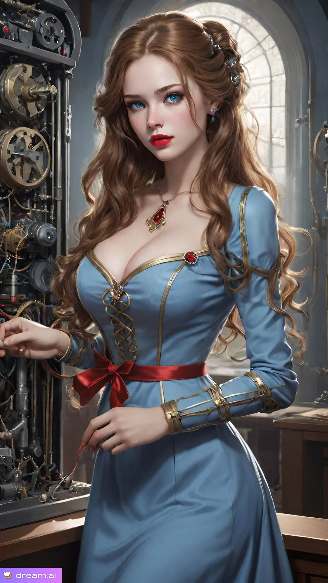 Girl with a light blue dress picture 9 of 9