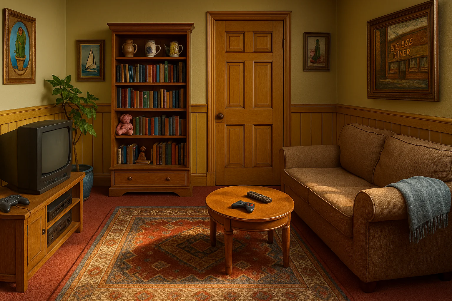 Famous cartoon living rooms picture 5 of 5