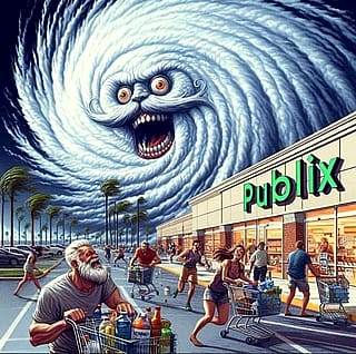 Helene is coming. Get your groceries'
