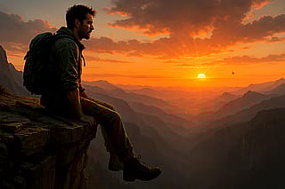 Rest at sunset'