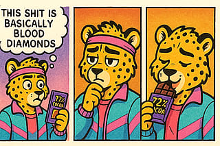 The thoughtful cheetah'