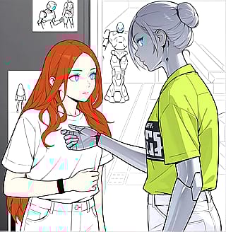 Robot Tecna AI Art'
