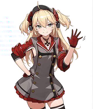 Test art of my LoRA on Admiral Hipper'