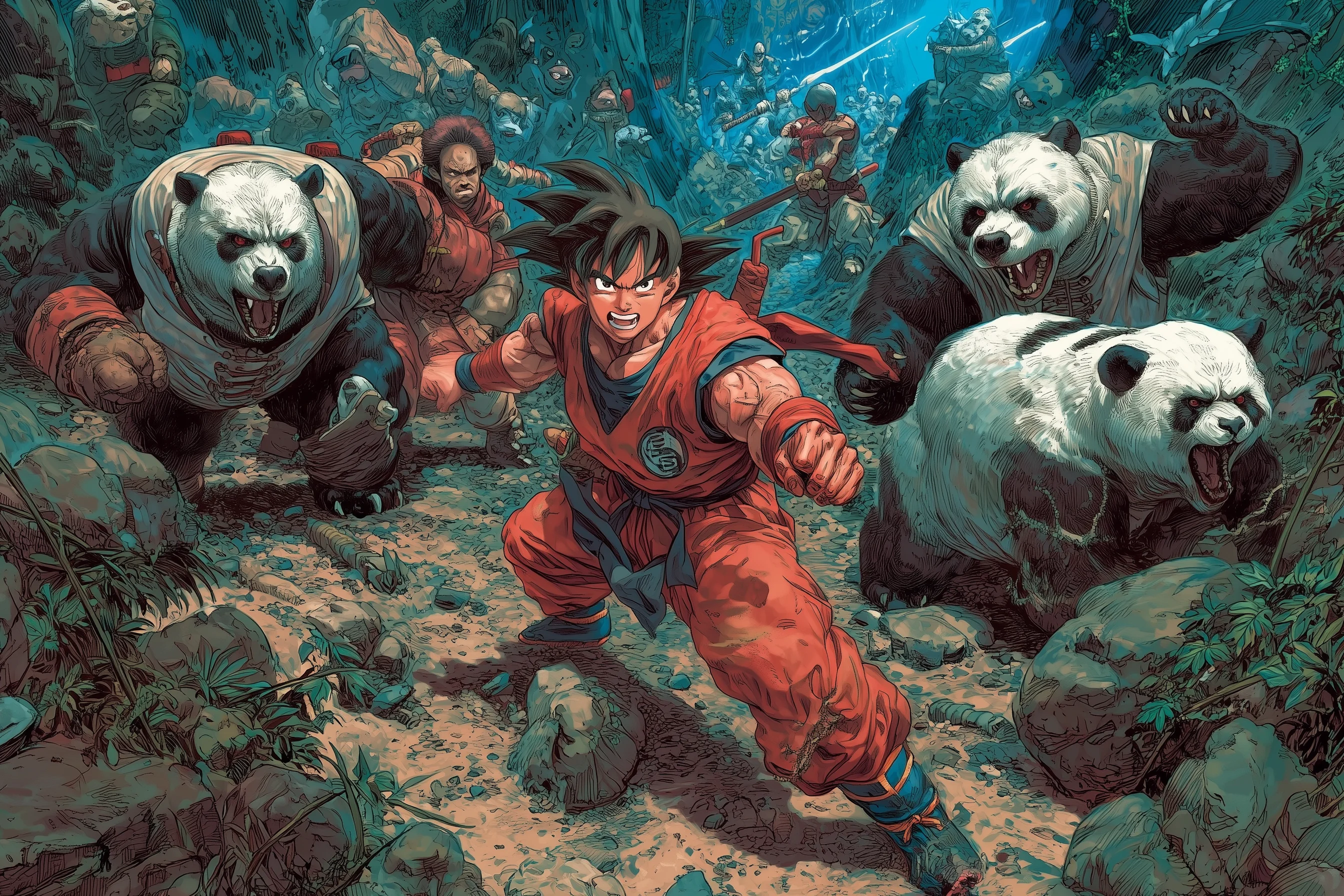 Goku & The Teenage Mutant Pandas picture 2 of 4