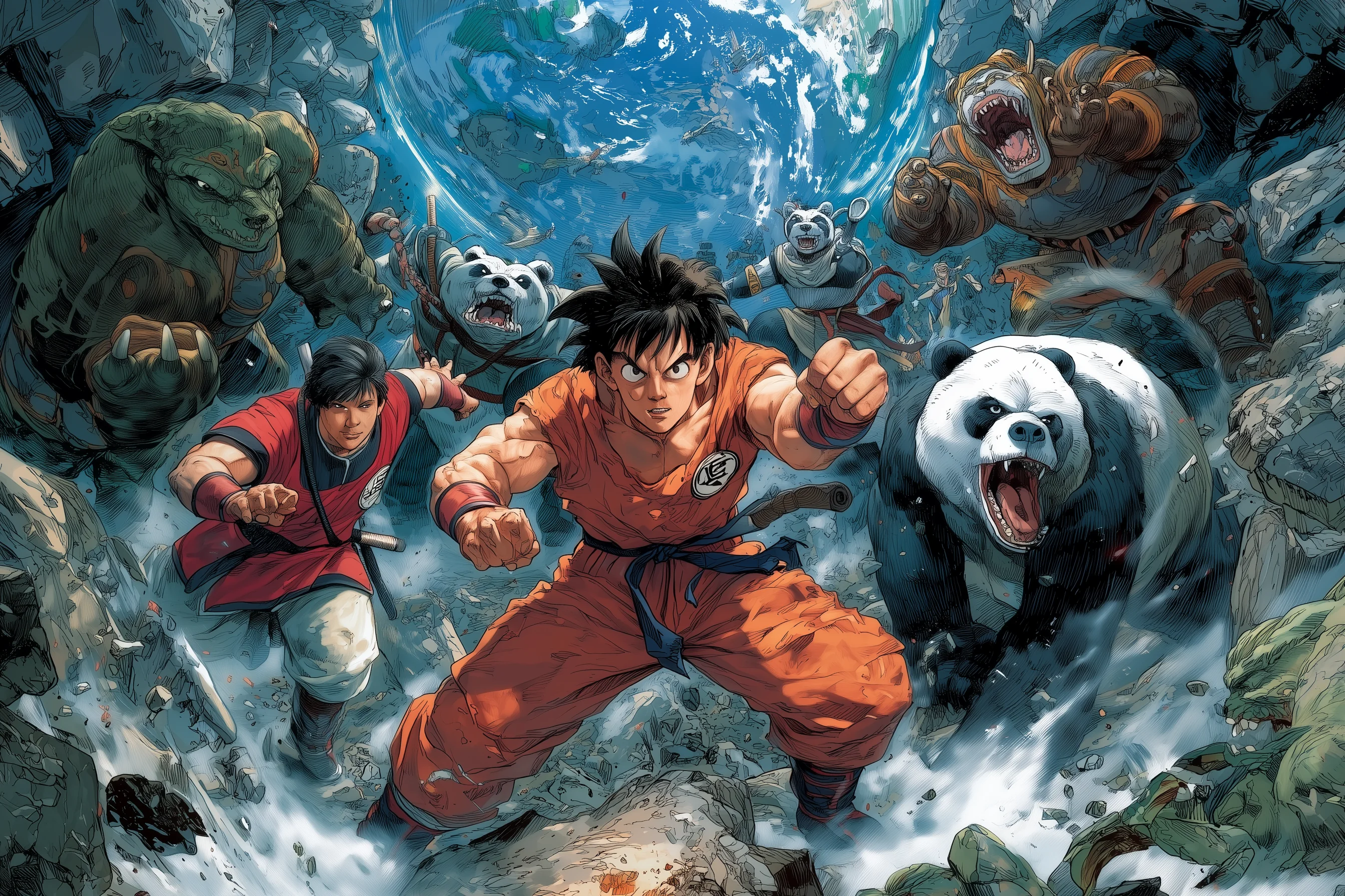Goku & The Teenage Mutant Pandas picture 3 of 4