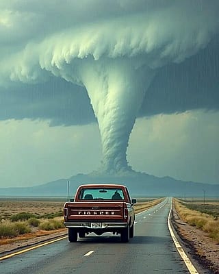 Storm chasing'