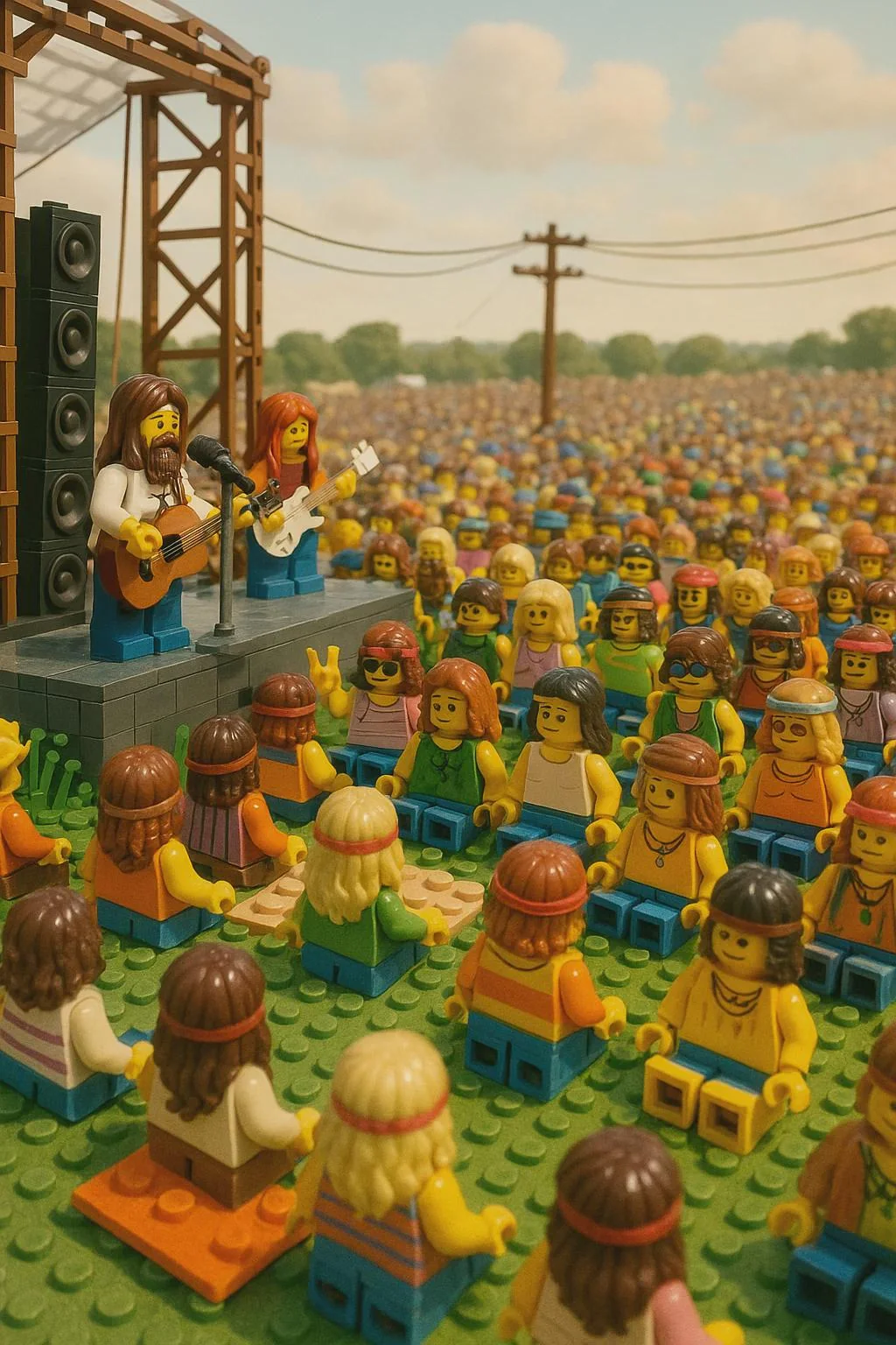 Woodstock 1969. Lego version. picture 1 of 1