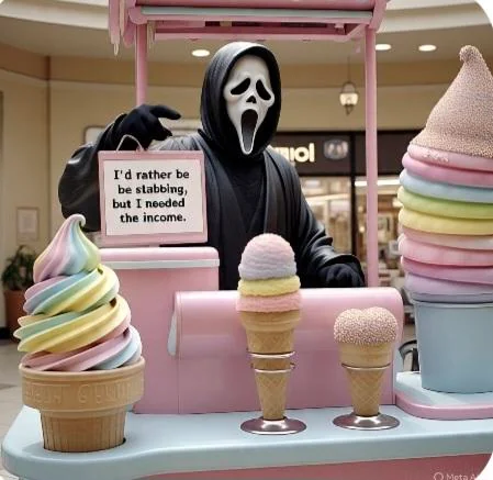 Ghostface hates his new workplace picture 1 of 13