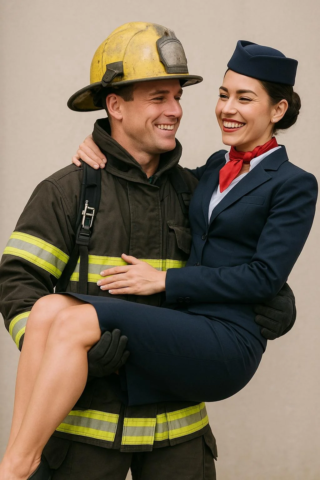 Firefighter and flight attendant bridal carry picture 2 of 2