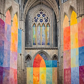 013 J. M. W. Turner - 29 October 2024 - Interior of Ely Cathedral: looking towards the North Transept and Chancel.'