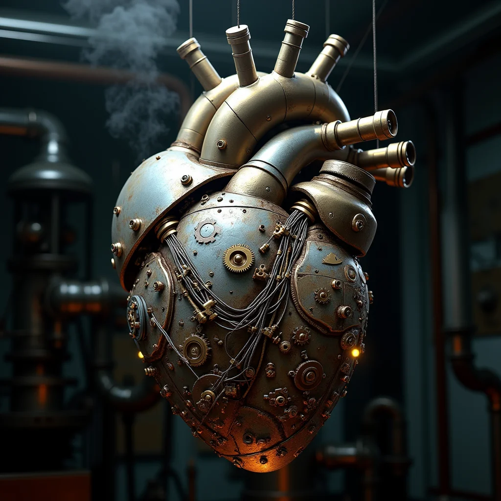 The pulse of innovation beats within steel and gears. A heart reimagined. picture 1 of 1