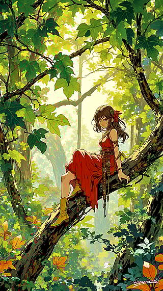 Afternoon of the Forest Guardian / Phone Wallpaper Archives'