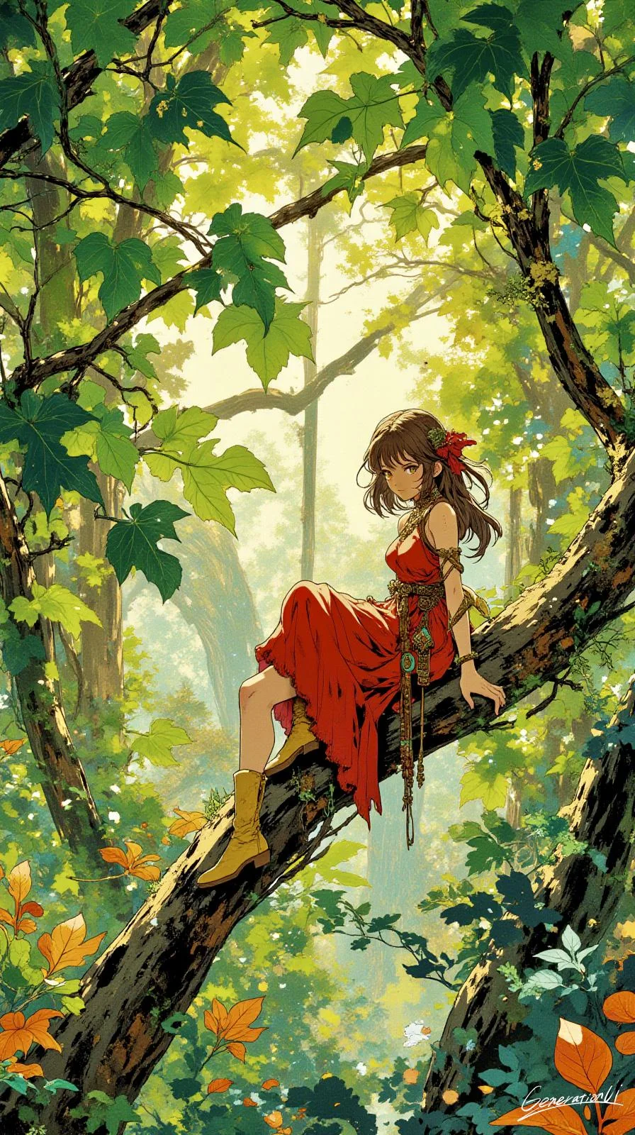 Afternoon of the Forest Guardian / Phone Wallpaper Archives picture 1 of 1