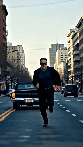 He looks like an old Keanu and Nic Cage'