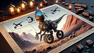 Steampunk Dino'