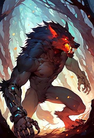 Cybernetic werewolf'