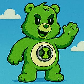 Looking to name it. Its a Ben 10 carebear tramaformation. I made it for my sister'