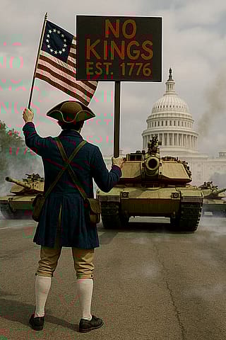 NO KINGS. 1776.'