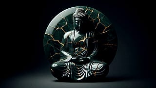 Kintsugi Buddha'