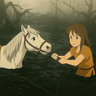 In memory of that horse.'