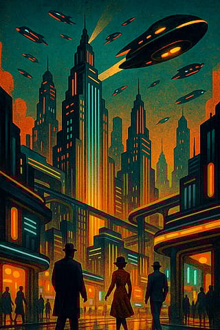 Paris, 2084 as imagined by a mind stuck in 1950.'