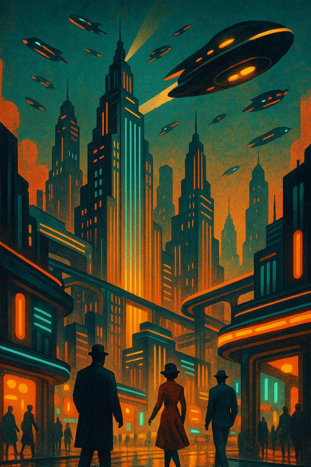 Paris, 2084 as imagined by a mind stuck in 1950. picture 1 of 1