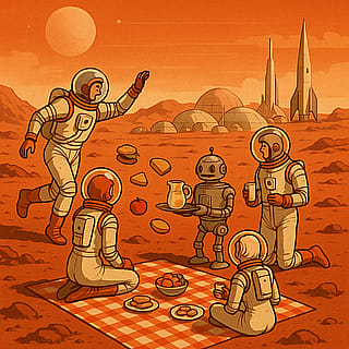 Just another day on Mars.'