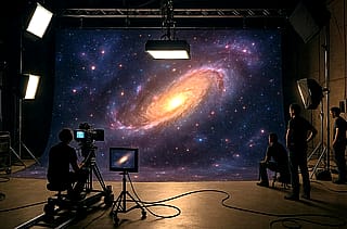 Behind scenes'