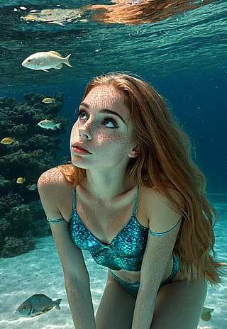 Bella exploring the Reef'