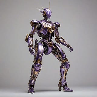 A Lavender Mech Suit'