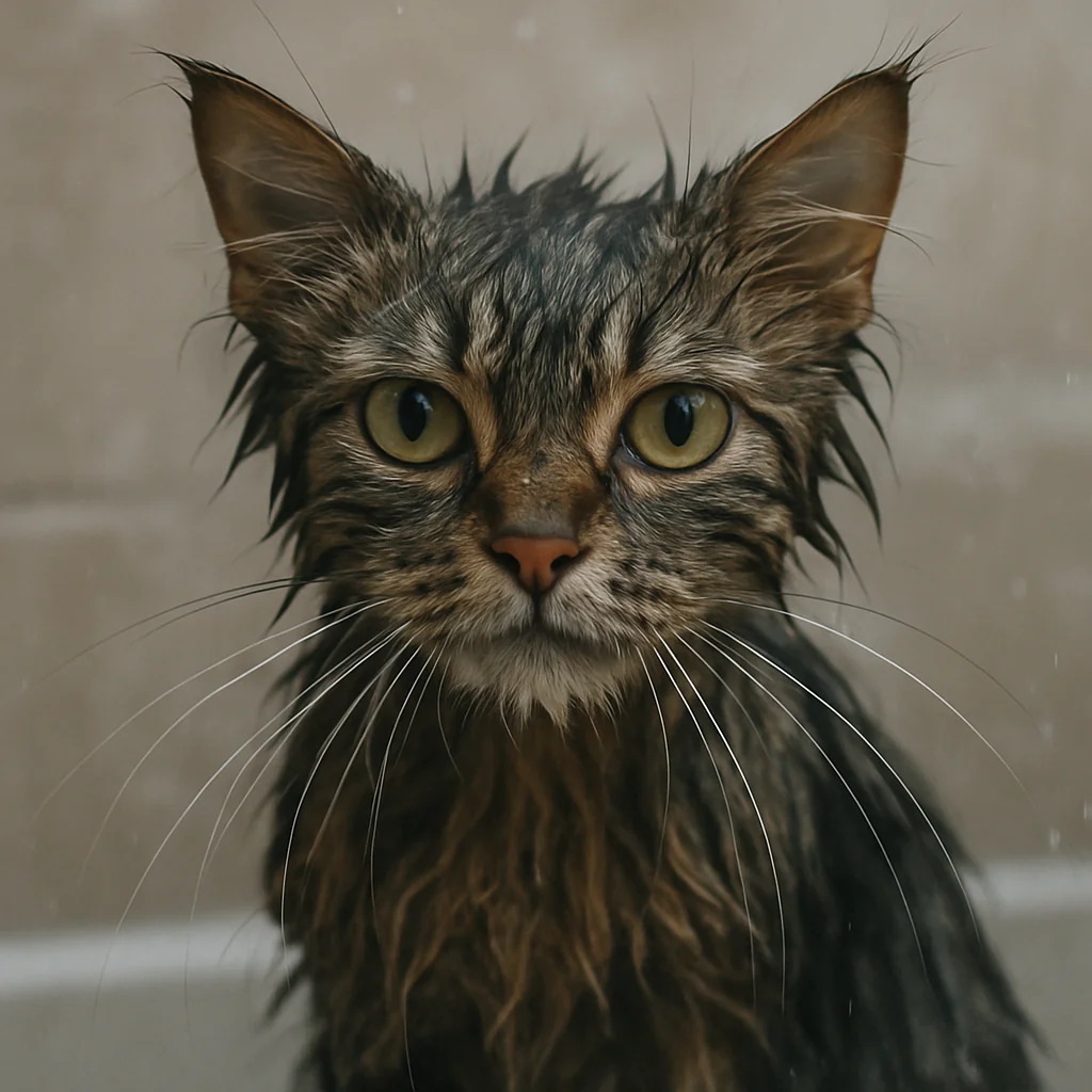 Wet cat. picture 1 of 1