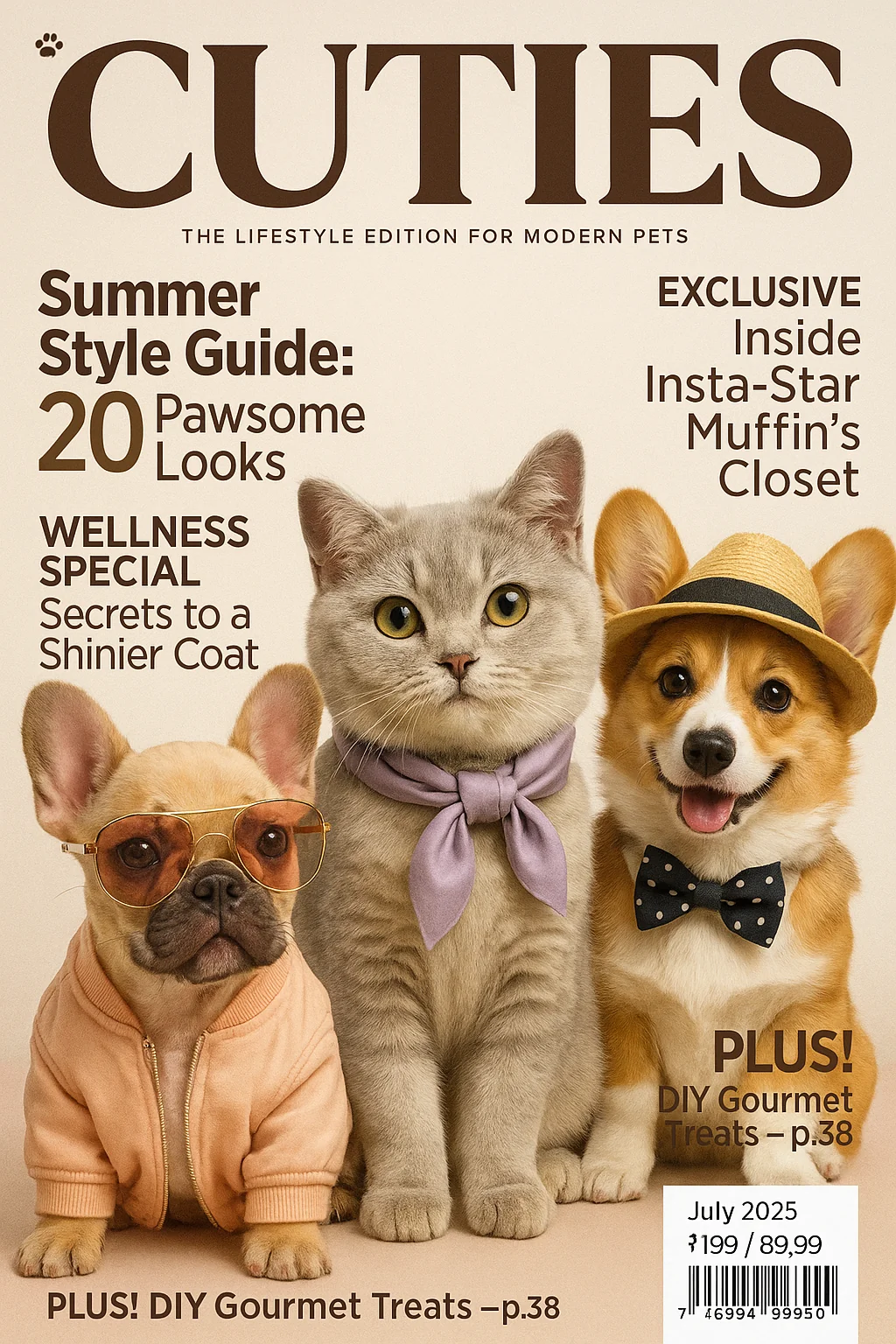 Move over Vogue, the fur-kids have arrived! Presenting CUTIES magazine. picture 1 of 1