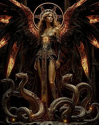 Dark Angel by Starryai'