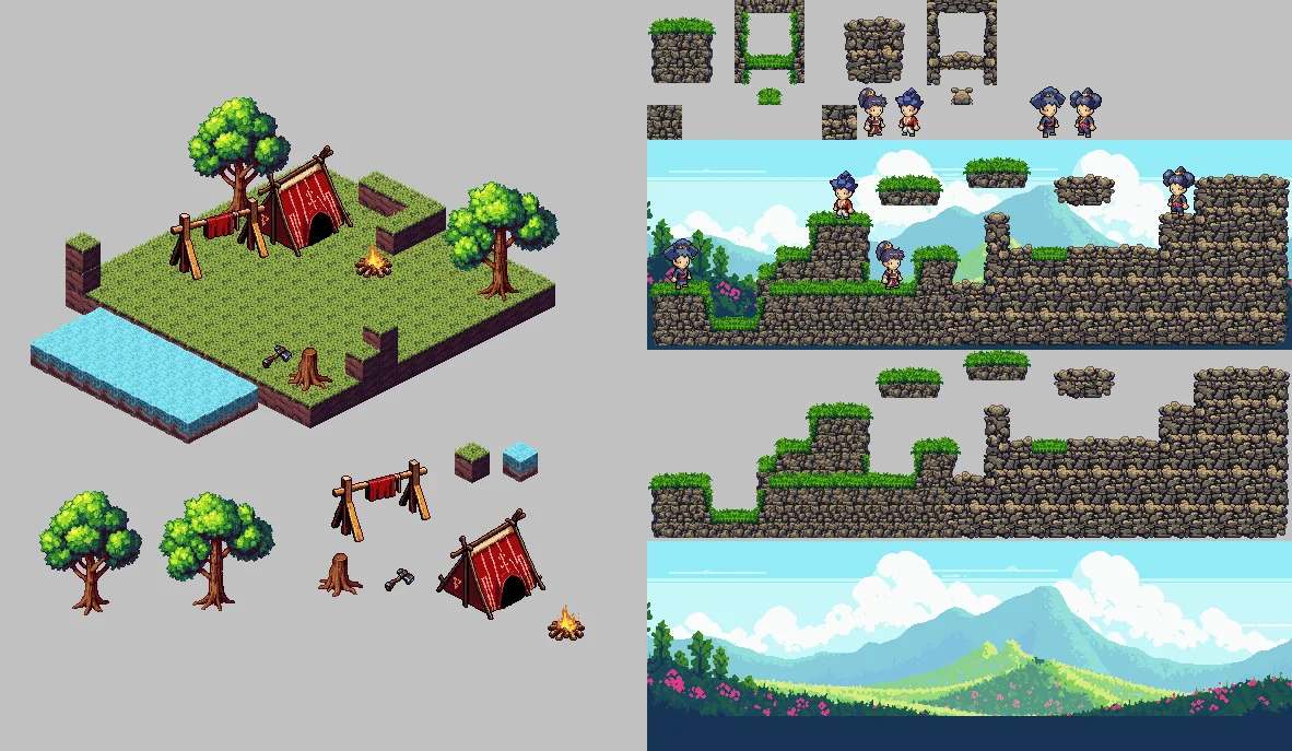 Released two new tools for generating pixel art assets picture 1 of 1