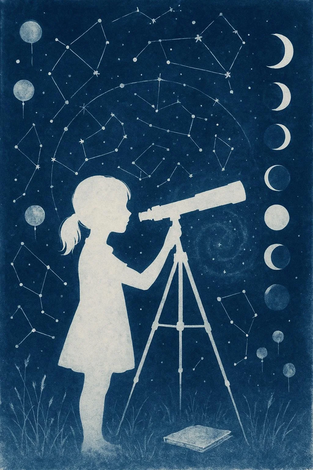 Lunar Silhouettes: Stargazing in Cyanotype picture 2 of 2