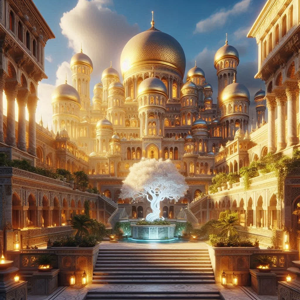 A golden Palace in a magical kingdom picture 1 of 2